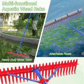 Ansgery Lake Rake in action removing surface weeds efficiently