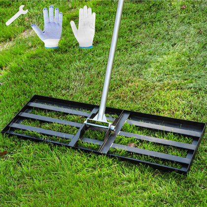 Ansgery lawn leveling rake head 36x10 inches for wide coverage.