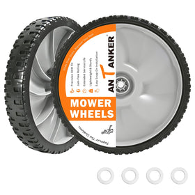 Antanker 11-inch lawn mower rear wheel for smooth movement on uneven terrain.