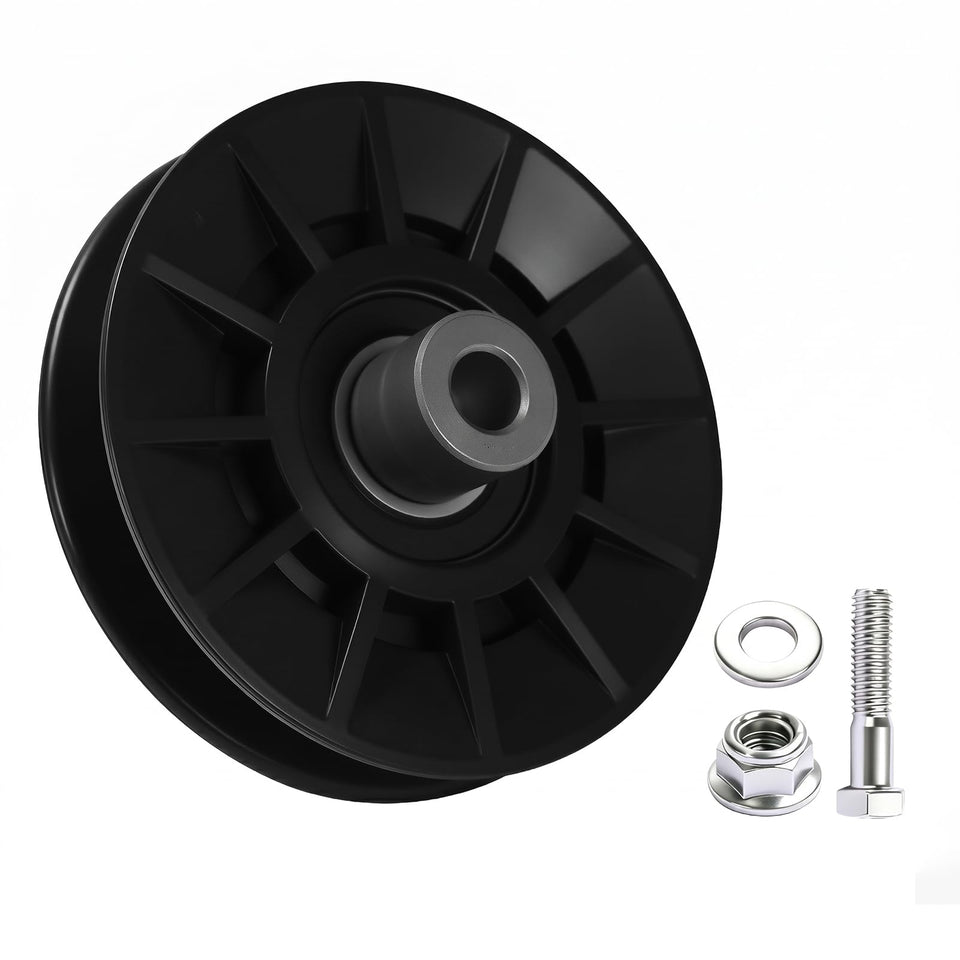 Antanker 532194326 v-groove idler pulley close-up for durable belt tension.