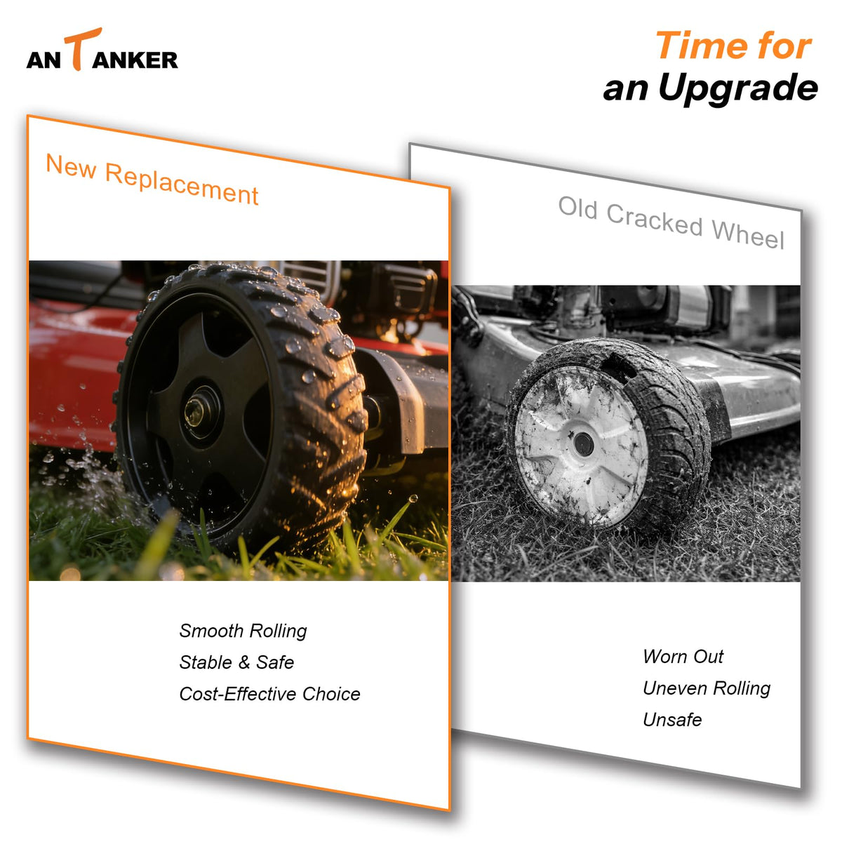 Antanker rubber-plastic construction ensures durability.