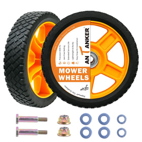 Antanker 7-inch lawn mower wheels with bolts for quick replacement and stability.