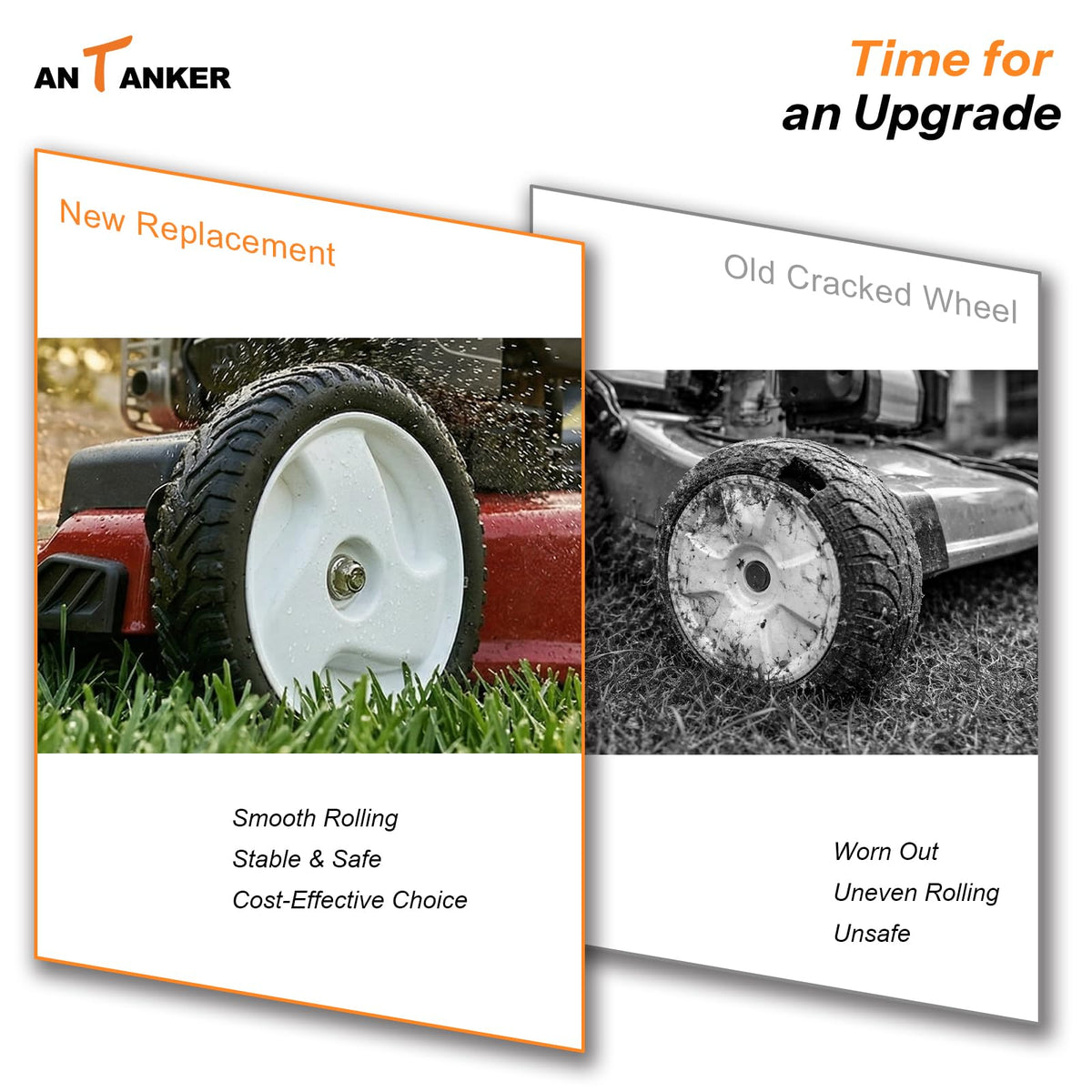 Antanker integrated gear and bushing deliver smooth self-propelled performance.