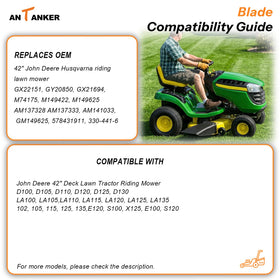 Antanker AM137333 AM137328 blades replace OEM parts with reliable fit