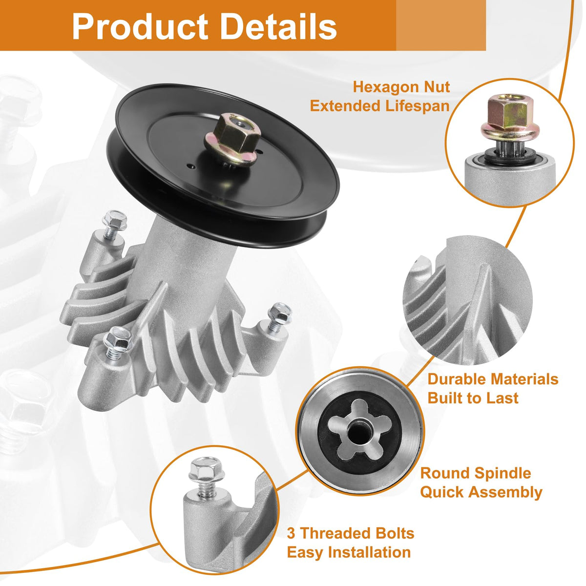 Antanker deck dimensions specs close-up with spindle and pulley measurements