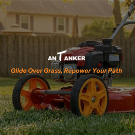 Antanker easy DIY installation for fast wheel replacement on mowers.