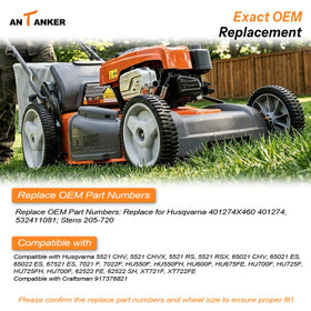 Antanker Husqvarna 5521 CHV compatible wheel aligns with easy swap.