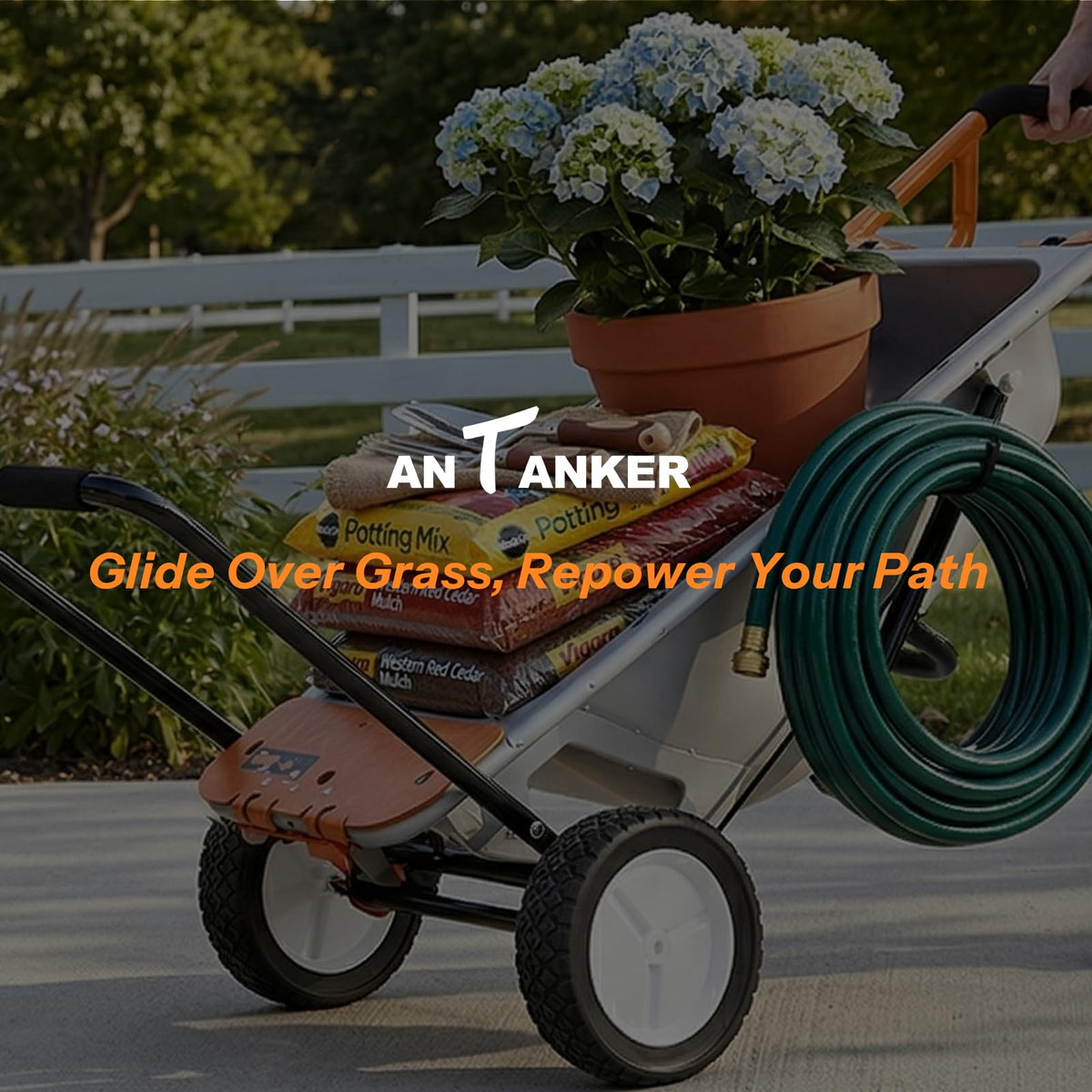 Antanker mower wheel bore half-inch detail for precise installation.