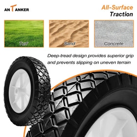 Antanker packaged wheel-set ready for quick mower replacement.