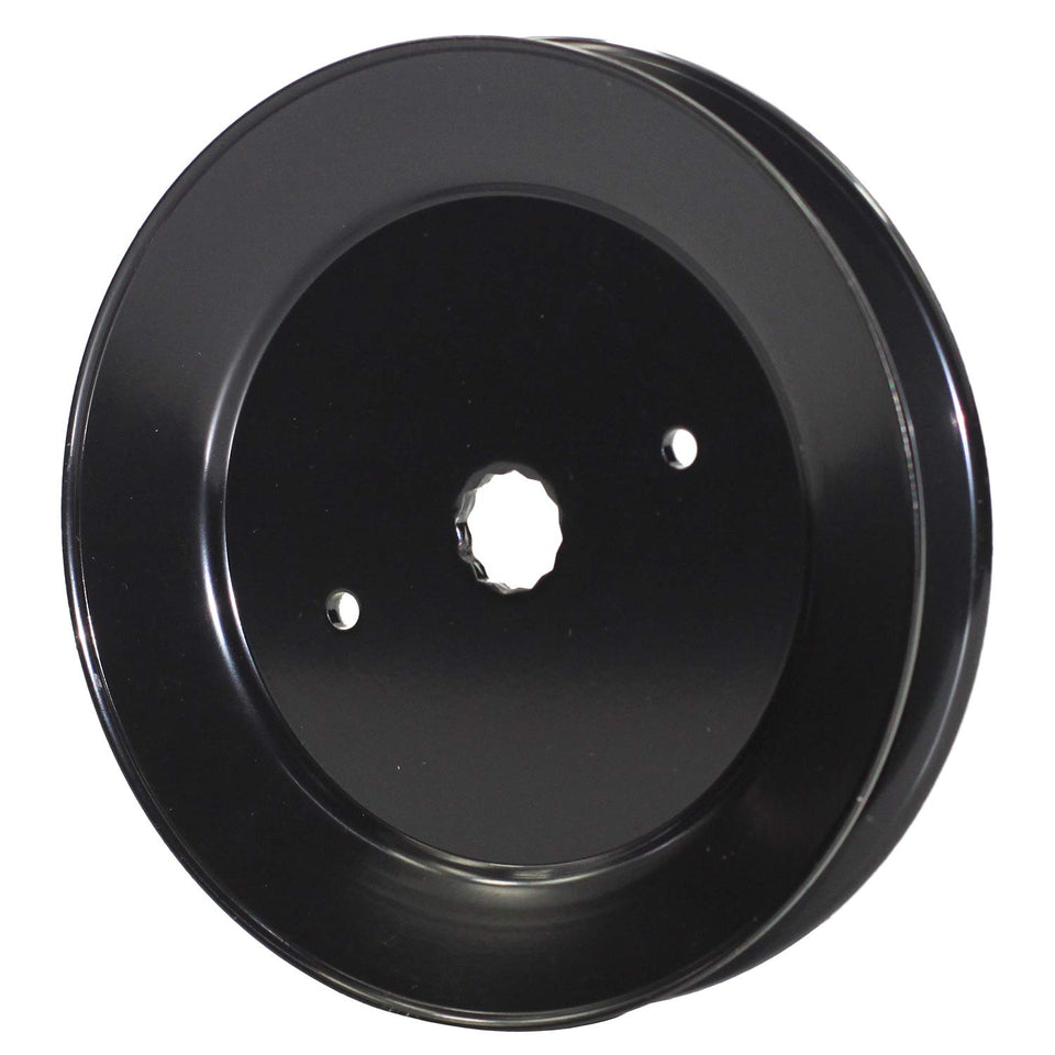 Antanker pulley 532173436 front view highlights durable construction for mower use