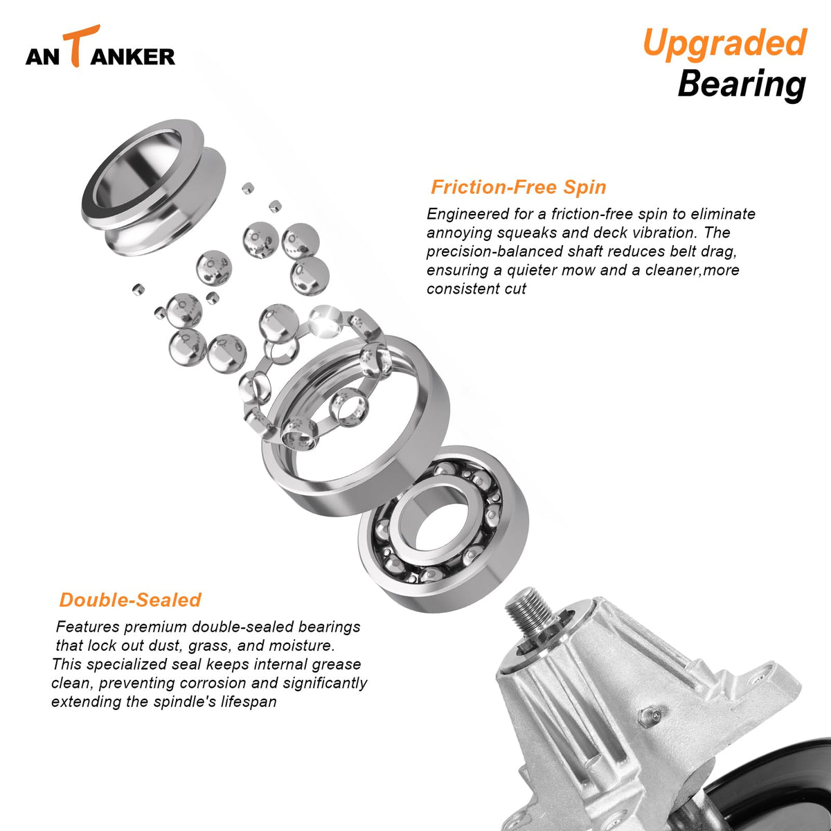 Antanker aluminum body closeup shows rust-resistant durability for long use