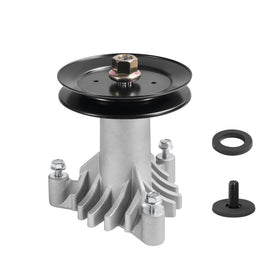 Antanker spindle assembly front view showing OEM-compatible fit for Craftsman/Poulan decks