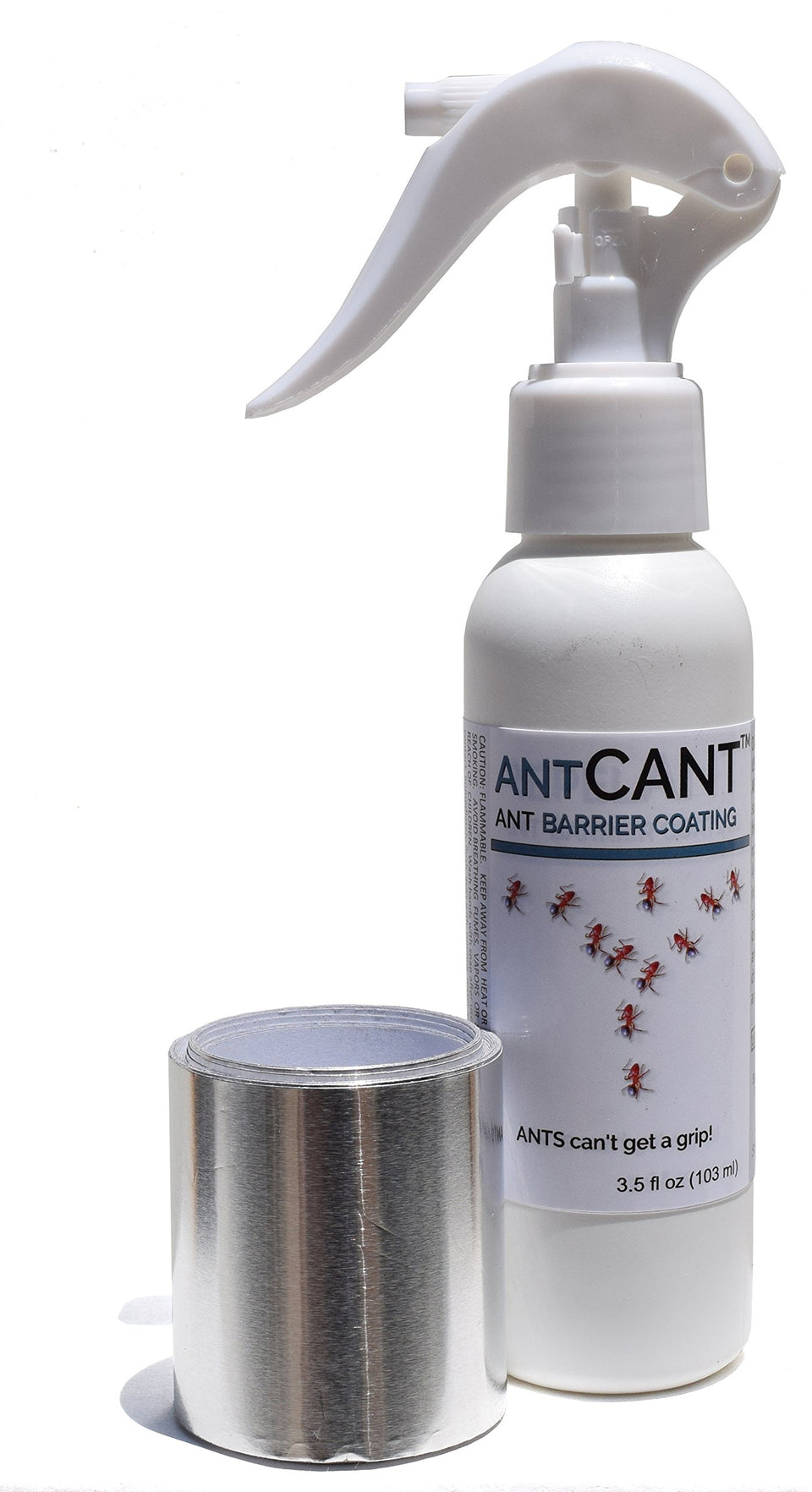 AntCant barrier coating on an angled surface showing a slick, low-traction barrier.