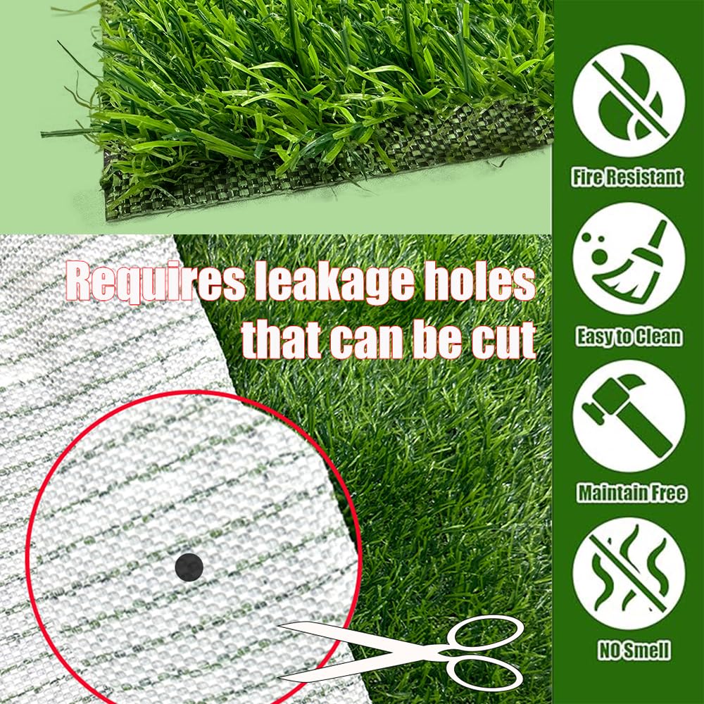 Antenat artificial grass balcony layout shows a spacious, low-maintenance outdoor area.