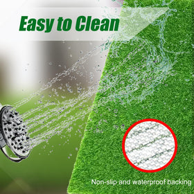 Antenat artificial grass indoor use drainage highlights easy water management.