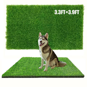 Antenat artificial grass close-up blades look and feel soft for patios and balconies.