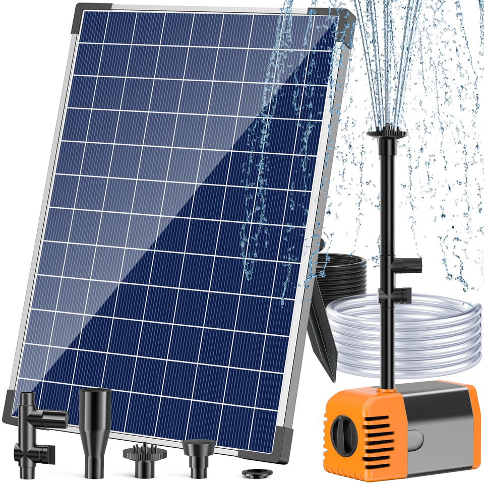 Antfraer 25W solar panel close-up; durable tempered glass and high efficiency.