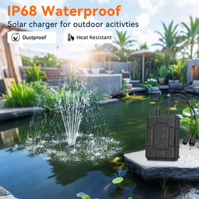 Antfraer 2600mAh rechargeable Li-ion battery fast solar charging for fountains
