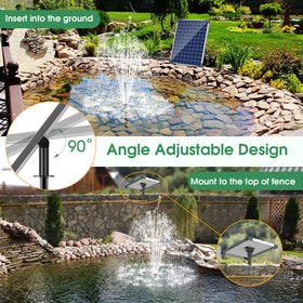 Antfraer solar panel mounted with ground stake for optimal sun angle.
