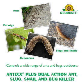 Antixx Plus spreader settings for precise, even granule distribution.