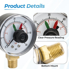 Visual backwash tip indicator aids timely maintenance.
