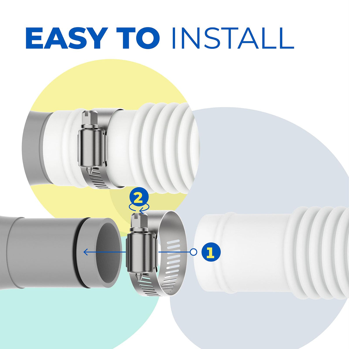 ANTOBLE polyethylene hose resists leaks and wear for longer pool seasons.