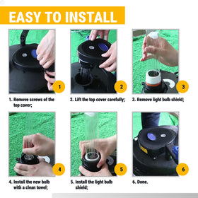 ANTOBLE quick swap installation restores pond UV filter performance.