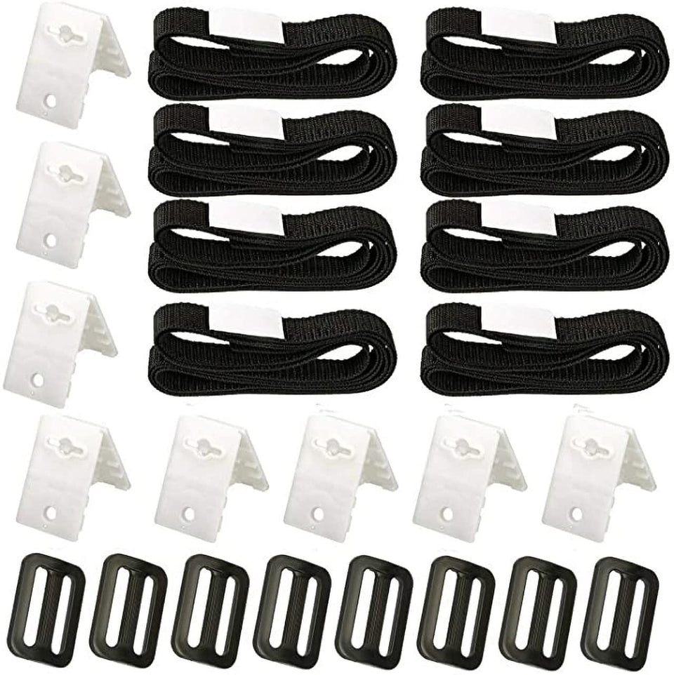 ANTOBLE solar cover reel attachment kit securing the pool cover on an inground reel