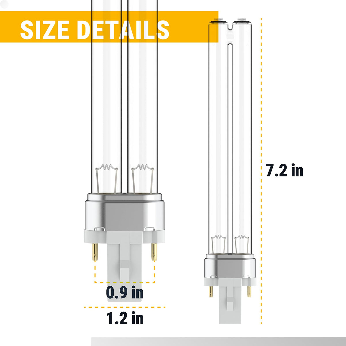 ANTOBLE UV bulb with G23 base easy plug-in for pond filters.