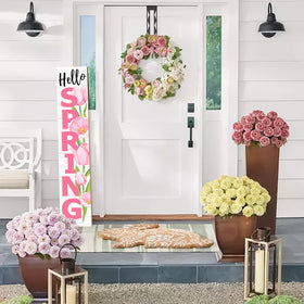 ANTPFAE 47-2-inch height welcome sign stands tall for outdoor spaces