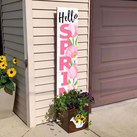 ANTPFAE Front porch spring decor adds seasonal charm