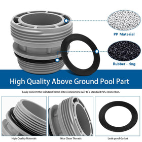 Durable plastic and PVC construction withstands regular pool use