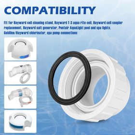 Antrys pool pump connection 2in union with durable PVC for high-temp environments.