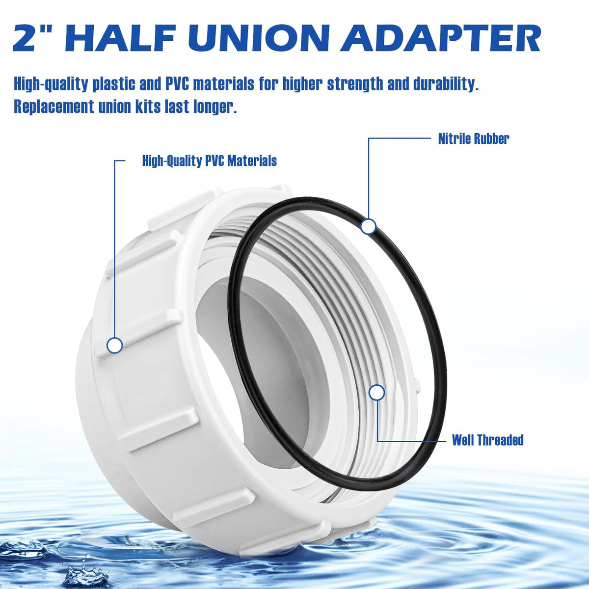 Antrys PVC socket connectors deliver durable, easy-to-install coupling.