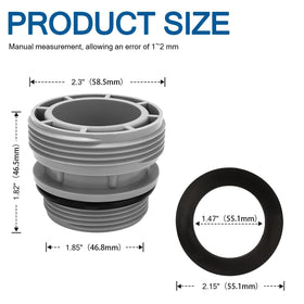 Teflon tape included for snug, durable hose connections