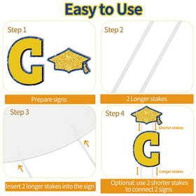 ANVAVO large grad sign 12 x 15.7 inches boosts visibility outdoors.