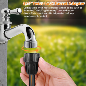 Anwenk leak-free connection enables dependable watering under pressure.