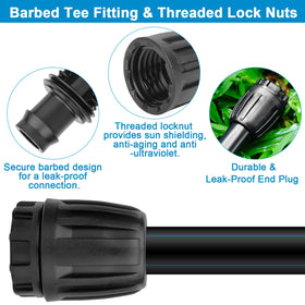 Anwenk Rain Bird compatible 1/2-inch tubing plug for easy maintenance