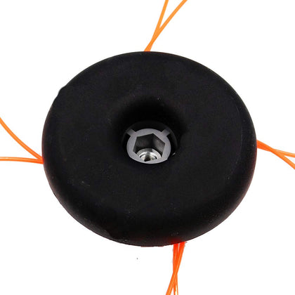 Anxingo 55-491 trimmer head installation showing universal fit for Pivotrim compatibility