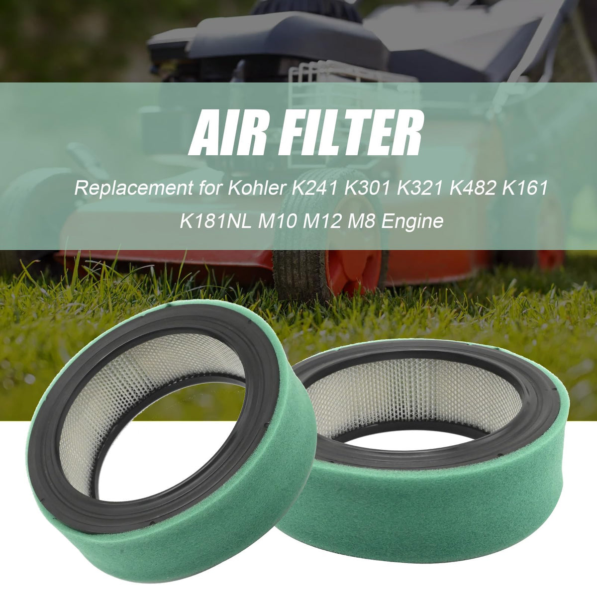 Anxingo air filter package includes two filters and two pre-filters