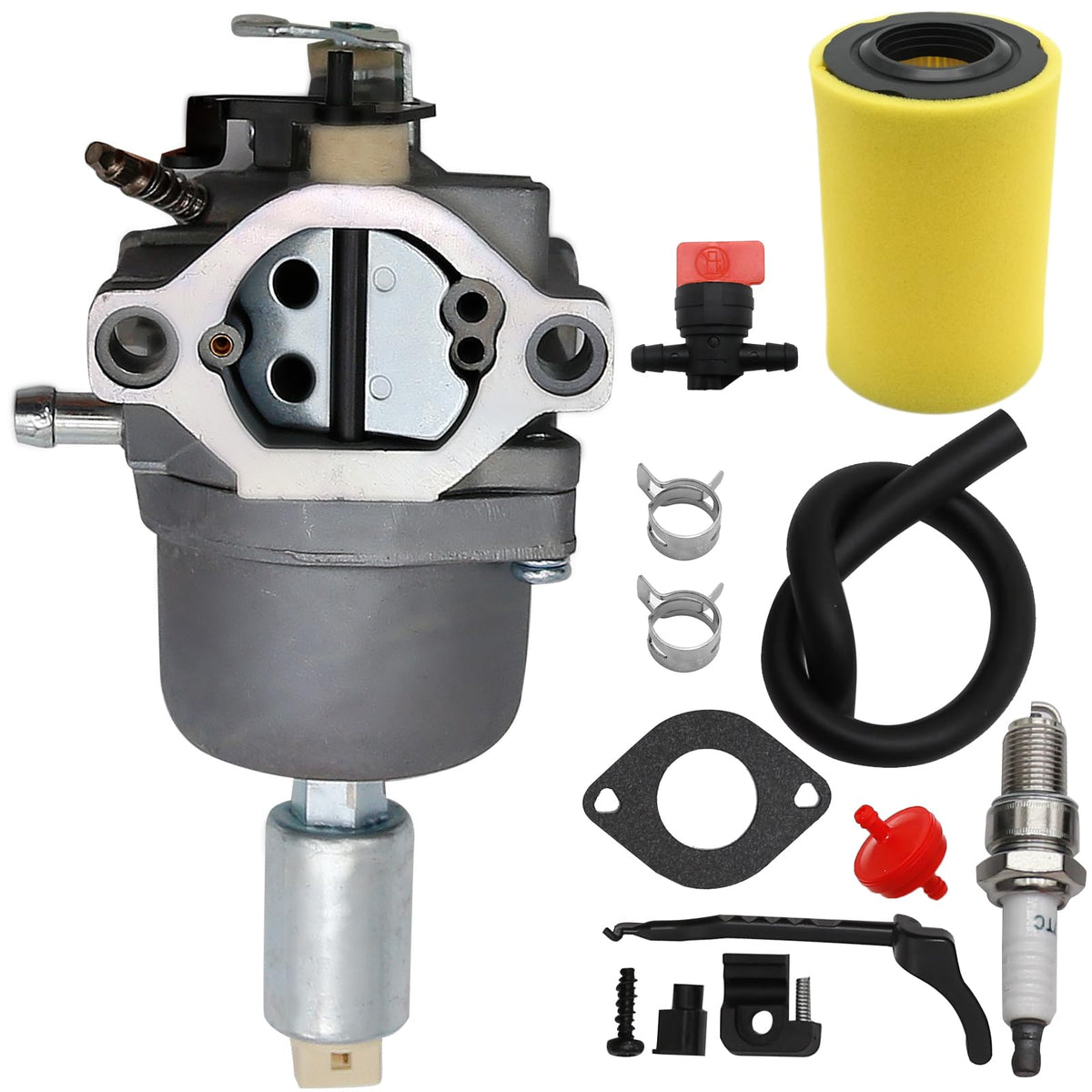 Anxingo Pony mower carburetor installed, showing seamless replacement and smoother operation.