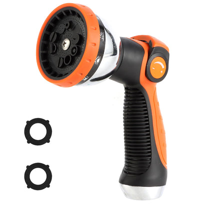 AnyEasy garden hose nozzle with thumb-control for comfortable watering.