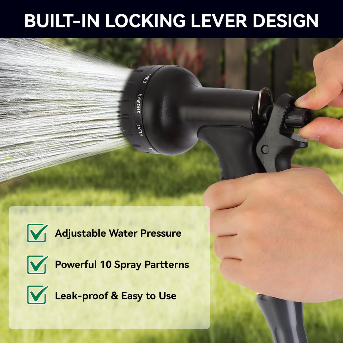 AnyEasy high-pressure jet mode tackles stubborn dirt on surfaces.