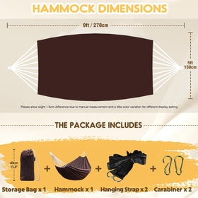 ANYOO anti-rollover design hammock demonstrates flat sleeping surface