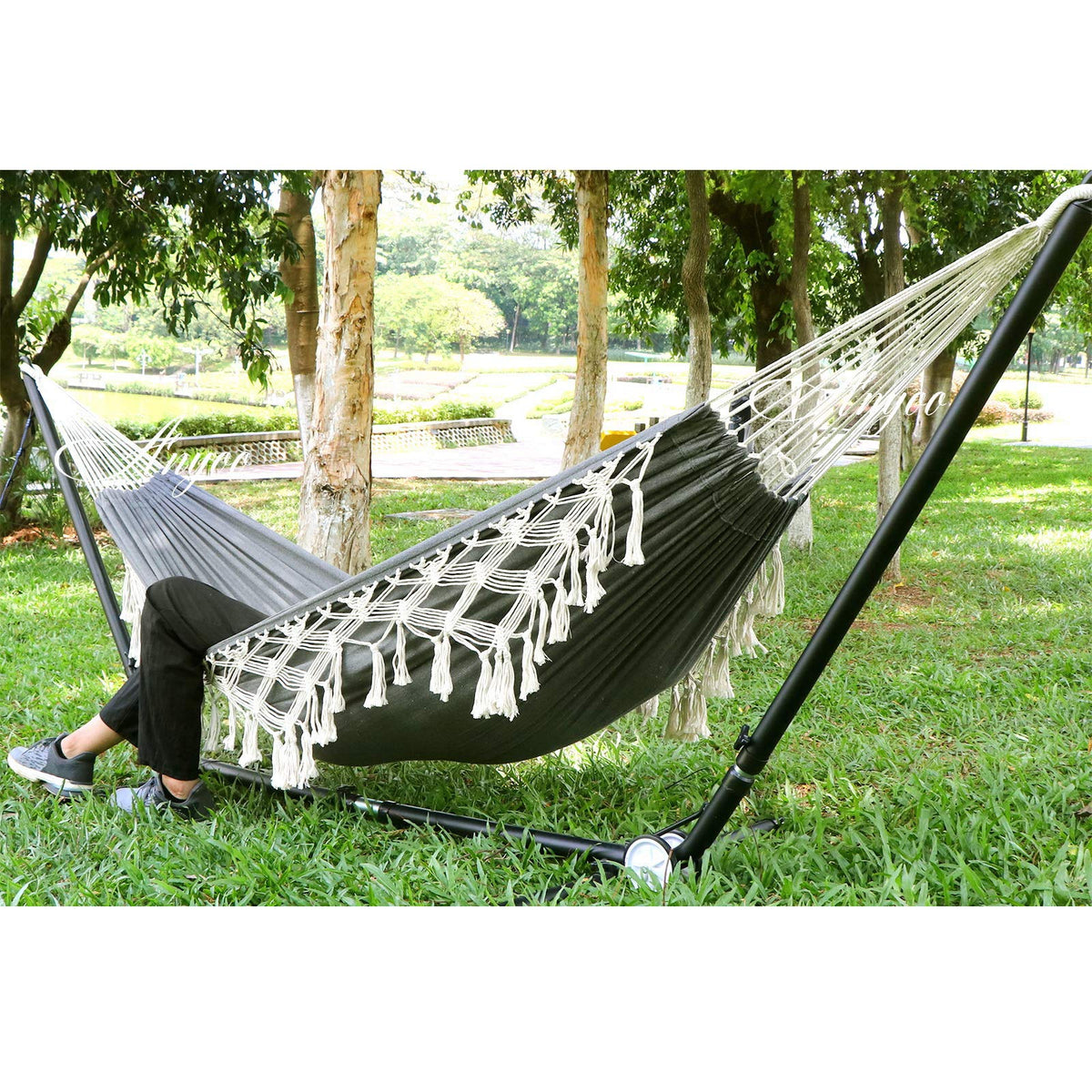 Anyoo Hammock invites relaxation during sunlit afternoons.