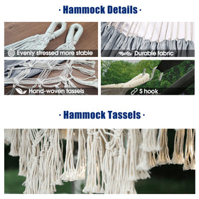 Anyoo Portable hammock in compact travel bag for on-the-go comfort.