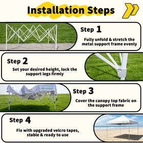 Anytree Anytee-10x10 canopy weather-resistant design ensures shelter in sun, rain, or wind.