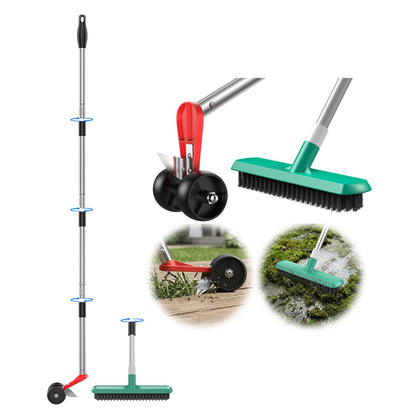 ANYZONE 3-in-1 crack weeder tool assembly shows ergonomic setup for easy use