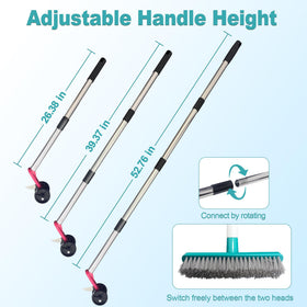 ANYZONE long-handle moss remover in action reduces bending and back strain