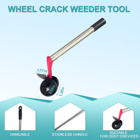 ANYZONE stainless steel crevice weeder reaches tight gaps for clean edges
